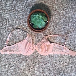 Dusty Rose Lace Wacoal Bra